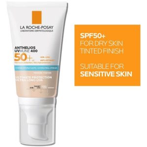 LA ROCHE POSAY Anthelios UVmune 400 Tinted Hydrating Cream SPF50+, Αντιηλιακή Κρέμα Προσώπου με Χρώμα - 50ml