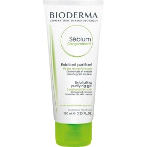 Bioderma Sebium Gel Gommant 100ml Αφρίζον Gel Kαθαρισμού και Απολέπισης Προσώπου Κατάλληλο για Λιπαρές - Μικτές Επιδερμίδες