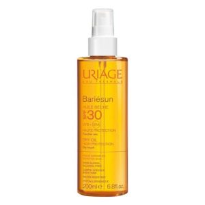 Uriage Bariesun Satin Finish Dry Oil Spray Spf30, 200ml Αντηλιακό Ξηρό Λάδι Σώματος & Μαλλιών σε Σπρέι Υψηλής Προστασίας