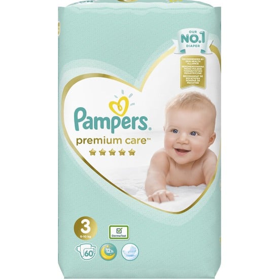 Pampers Premium Care Jumbo Pack Νo 3 (6-10kg) 60τμχ