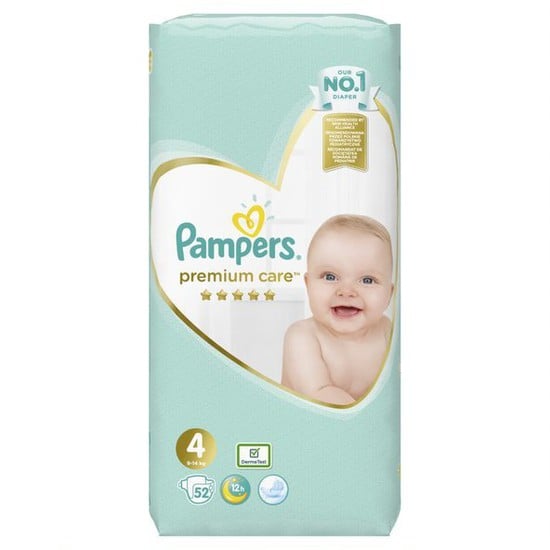 Pampers Premium Care Jumbo Pack Νo 4 (9-14kg) 52τμχ