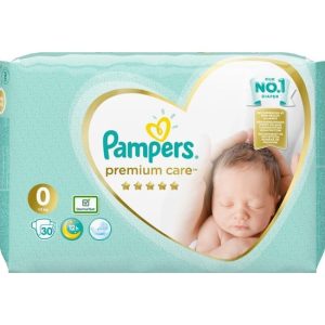 Pampers Premium Care Μέγεθος 0 [<3kg] 30 Πάνες