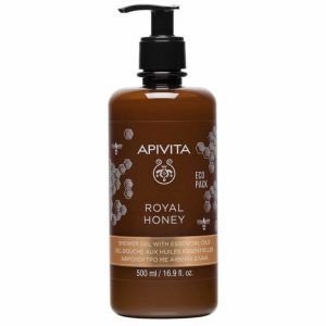 APIVITA Eco Pack Royal Honey Κρεμώδες Αφρόλουτρο με Αιθέρια Έλαια 500ml