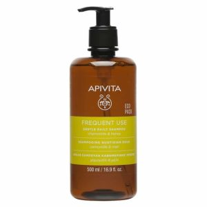 Apivita Frequent Use Gentle Daily Shampoo With Chamomile & Honey 500ml Απαλό Σαμπουάν Καθημερινής Χρήσης με Χαμομήλι & Μέλι