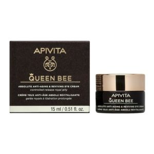 Apivita Queen Bee Κρέμα Ματιών Απόλυτης Αντιγήρανσης και Αναζωογόνησης με Βασιλικό Πολτό 15ml