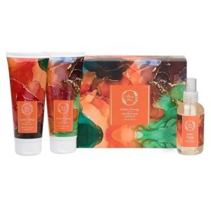 Fresh Line Promo Xmas '23 Amber Orange Set Αφρόλουτρο 200ml, Γαλάκτωμα Σώματος 200ml & Αρωματικό Νερό Σώματος 150ml, 1σετ