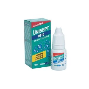 Intermed Unisept Otic Ear Drops 10ml - Ωτικές Σταγόνες Για Την Αφαίρεση Της Κυψελίδας
