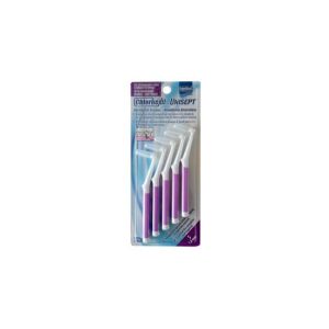 Intermed Chlorhexil Interdental Brushes S 1,0mm - Μεσοδόντια Βουρτσάκια Μωβ 5 Τεμάχια