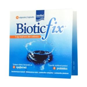 Intermed Biotic Fix 10 Κάψουλες - Συμπλήρωμα Διατροφής Με 4 Προβιοτικά