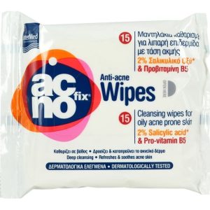 INTERMED ACNOFIX WIPES (PACKx15) Μαντηλάκια Κατά της Ακμής