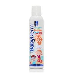INTERMED BabyDerm Invisible Sunscreen Spray SPF50+ for Kids Διάφανο Αντηλιακό Σπρέι Πολύ Υψηλής Προστασίας για Παιδιά, 200ml