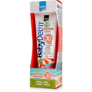 INTERMED BabyDerm Sunscreen Cream Αντηλιακή Κρέμα με Φυσικά Φίλτρα Προστασίας SPF30 300ml