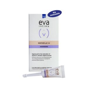 INTERMED Eva Intima Restore pH 3.8 Disorders Επουλωτικό Κολπικό Τζέλ για την Ευαίσθητη Περιοχή 9x5g
