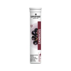 Superfoods Sambucus 20 Αναβράζοντα Δισκία - Συμπλήρωμα Διατροφής Που Υποστηρίζει Το Ανοσοποιητικό