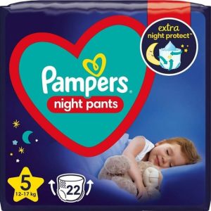 Pampers Night Pants Μέγεθος 5 (12kg-17kg), 22τεμ