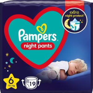 Pampers Night Pants Μέγεθος 6 (15+kg), 19τεμ
