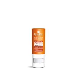 Rilastil Sun System Stick SPF50+ Αντιηλιακό Στίκ για τις Ευαίσθητες Ζώνες 8.5ml