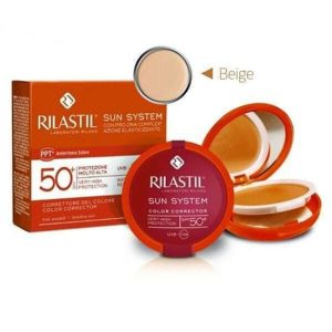 Rilastil Sun System Uniforming Compact N1 Αντηλιακή Πούδρα Προσώπου SPF50 με Χρώμα Beige 10gr